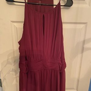 Floor length David’s Bridal bridesmaid dress (22)